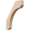 Ekena Millwork 3-inch W x 16-inch D x 22-inch H Legacy Rough Cedar Woodgrain TimberThane Knee Brace, Primed BRCUR03X16X22LECRCPR - alternate 1
